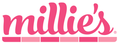 millie's homemade ice cream; millie's ICE CREAM & COFFEE logo